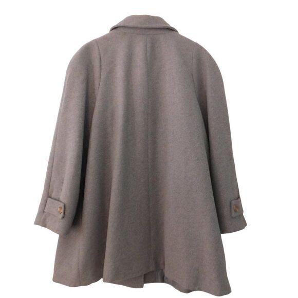 Woman Within Plus Size Wool Blend Coat Button Front Gray Pockets LIned Size 22W - Picture 5 of 6